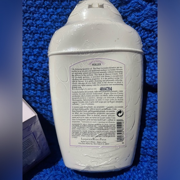 Perlier Lavender Nourishing Body Balm 6.8 floz Bath & Shower Cream 8.4 floz - Picture 4 of 5